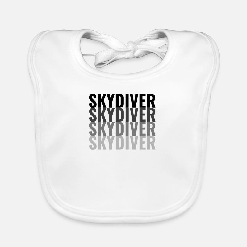 SKYDIVER Fallschirmspringer Baby Bio-Lätzchen