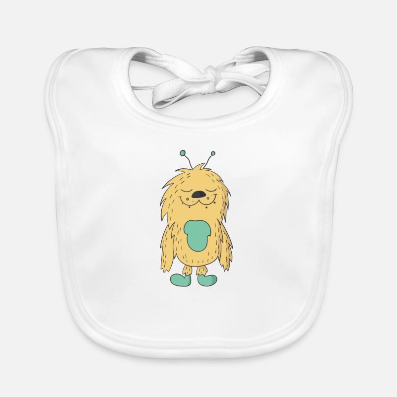 Alien - Bavoir bio Bébé - blanc