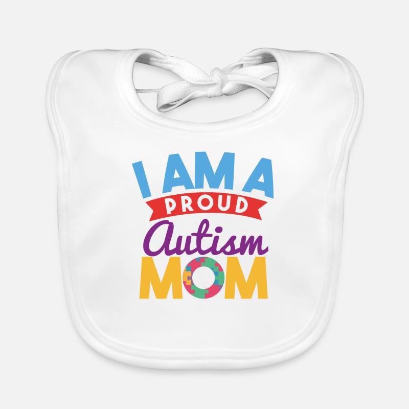 Ich bin eine stolze Autismus Mama Baby Bio-Lätzchen