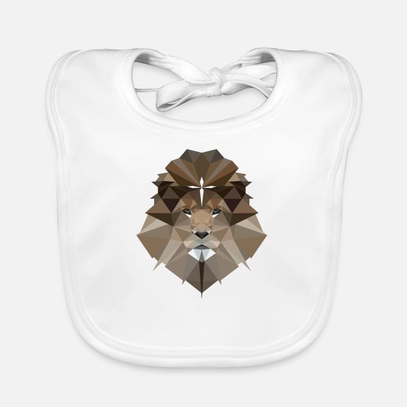 Lion et croix - Jésus - Poly Design Bavoir bio Bébé