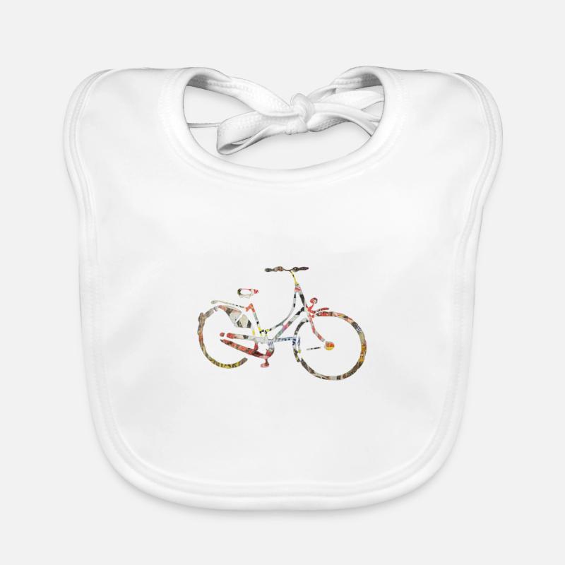 Bicycle retro Organic Baby Bibs