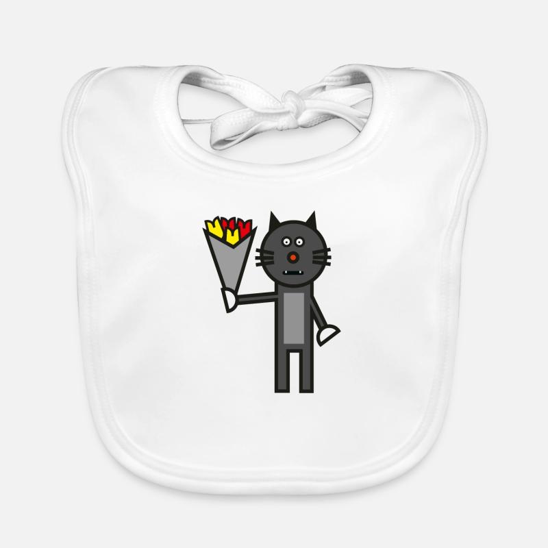 Cat cartoon bouquet gift Organic Baby Bibs
