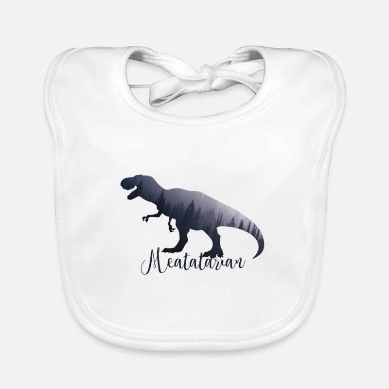 Fleischfresser T-Rex Dinosaurier Fleischesser Baby Bio-Lätzchen