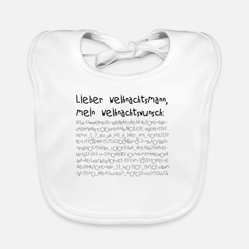 URL Weihnachtswunsch Baby Bio-Lätzchen