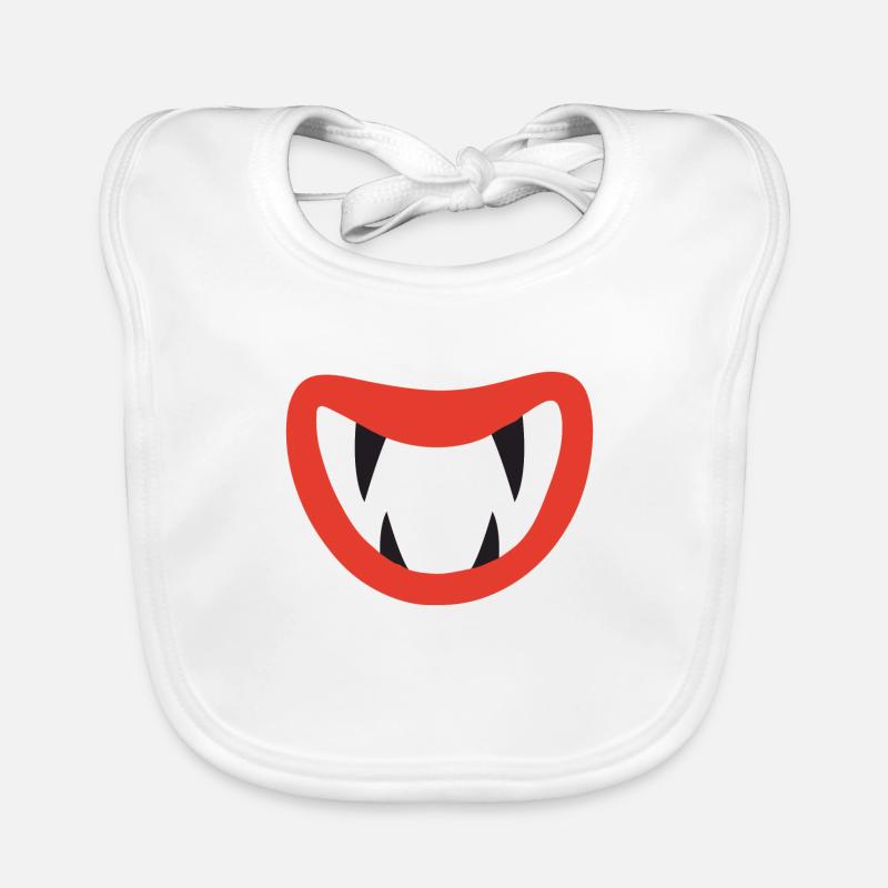 vampire mouth Organic Baby Bibs