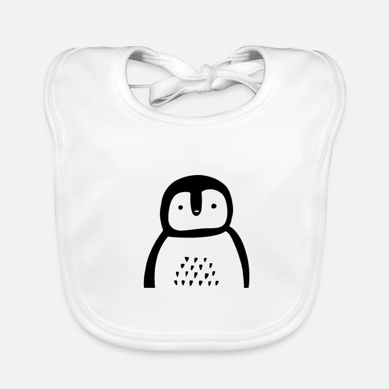Pinguin süß Baby Bio-Lätzchen