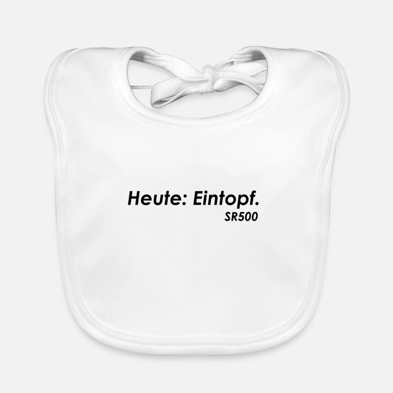 SR500 Eintopf schwarz Baby Bio-Lätzchen