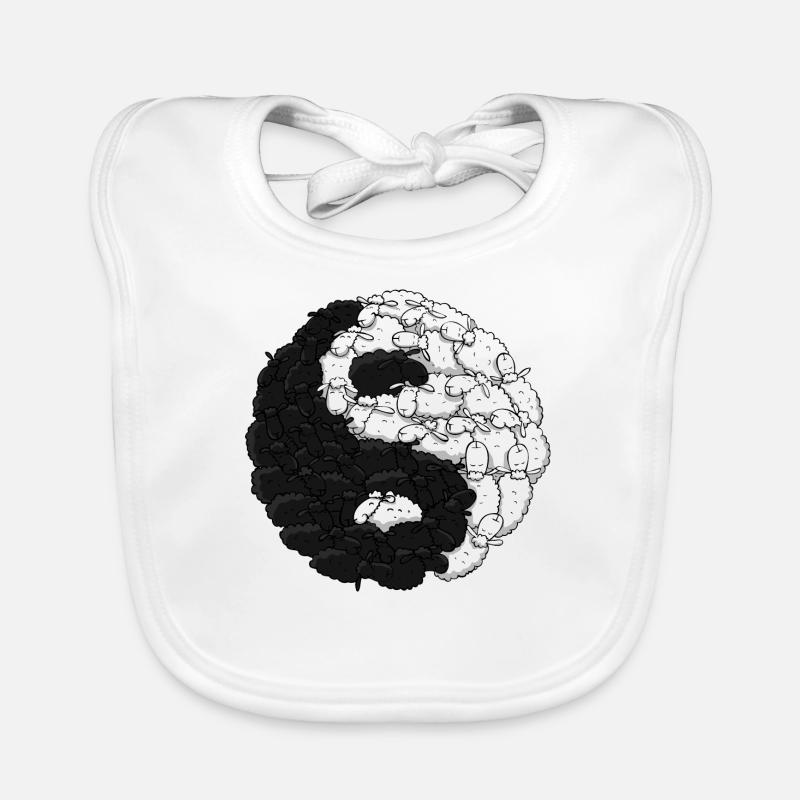mouton yin yang Bavoir bio Bébé