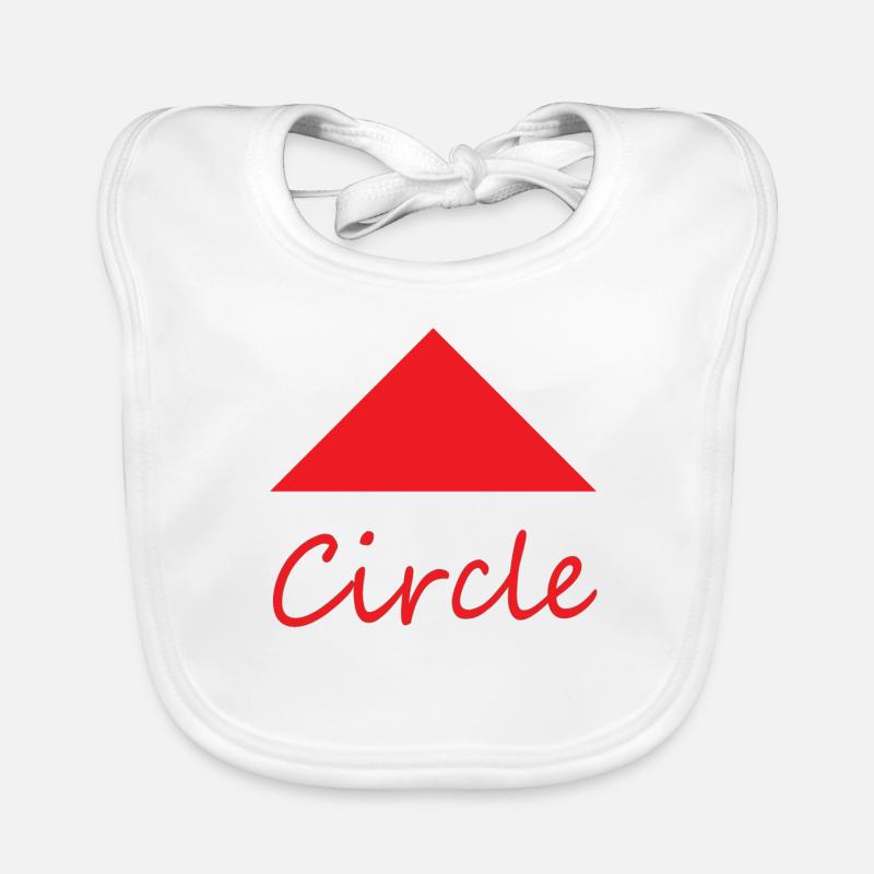 Wrong Circle Shape Organic Baby Bibs