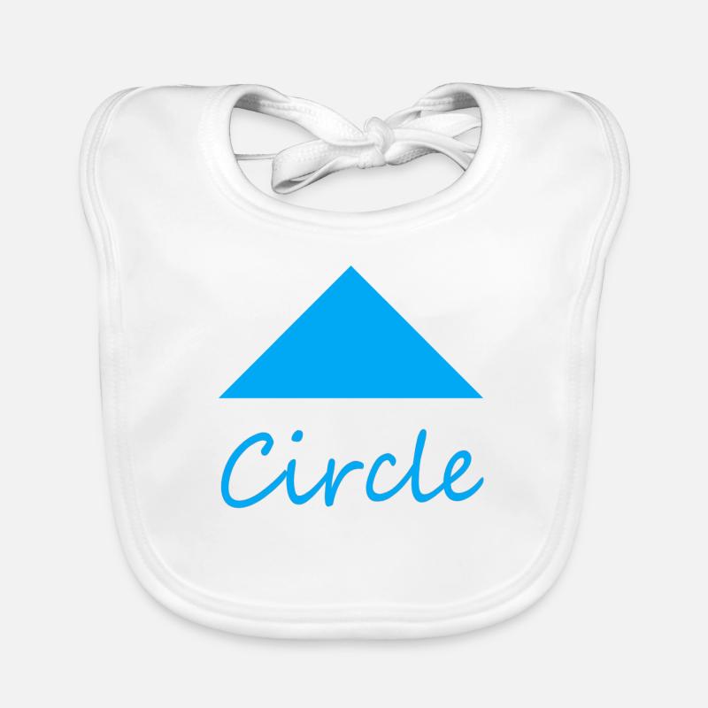 Wrong Circle Shape Organic Baby Bibs