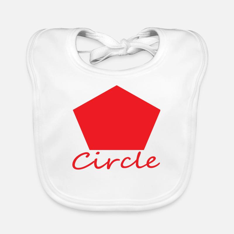 Falsche Kreisform Baby Bio-Lätzchen