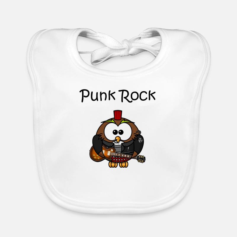 Punk Hibou Bavoir bio Bébé