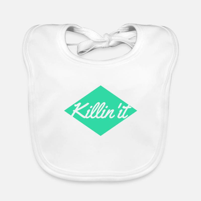 Killin 'it - Bavoir bio Bébé - blanc
