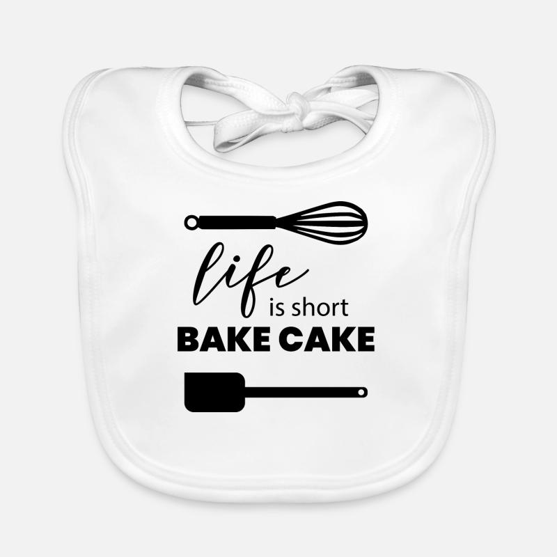Bake a cake Organic Baby Bibs