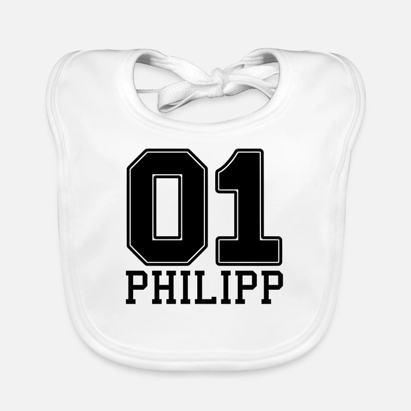 Philipp nom prénom Bavoir bio Bébé