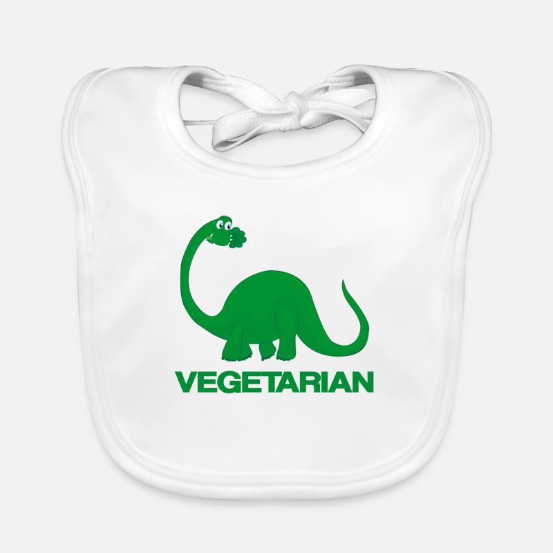Dinosaurier Dino Vegetarier - Geschenkidee Baby Bio-Lätzchen