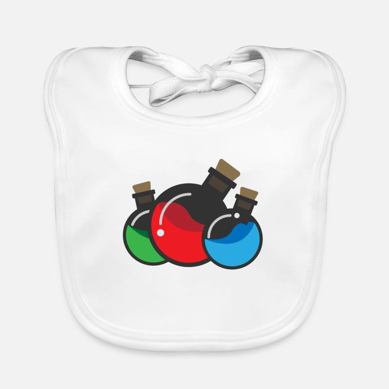Flat Design - Chemie Experiment - Geschenkidee Baby Bio-Lätzchen