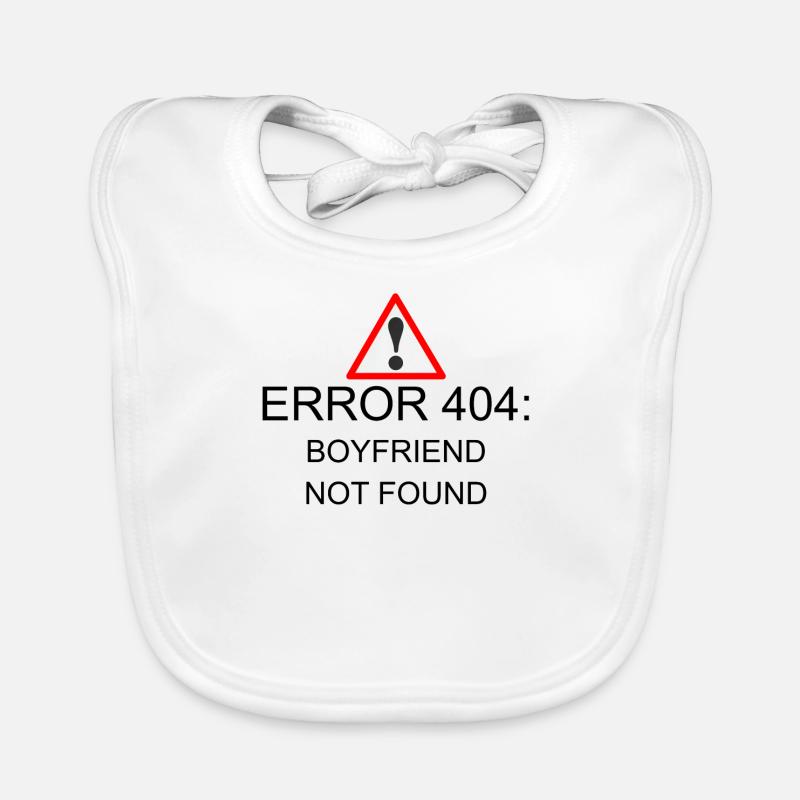404 Error Boyfriend Organic Baby Bibs