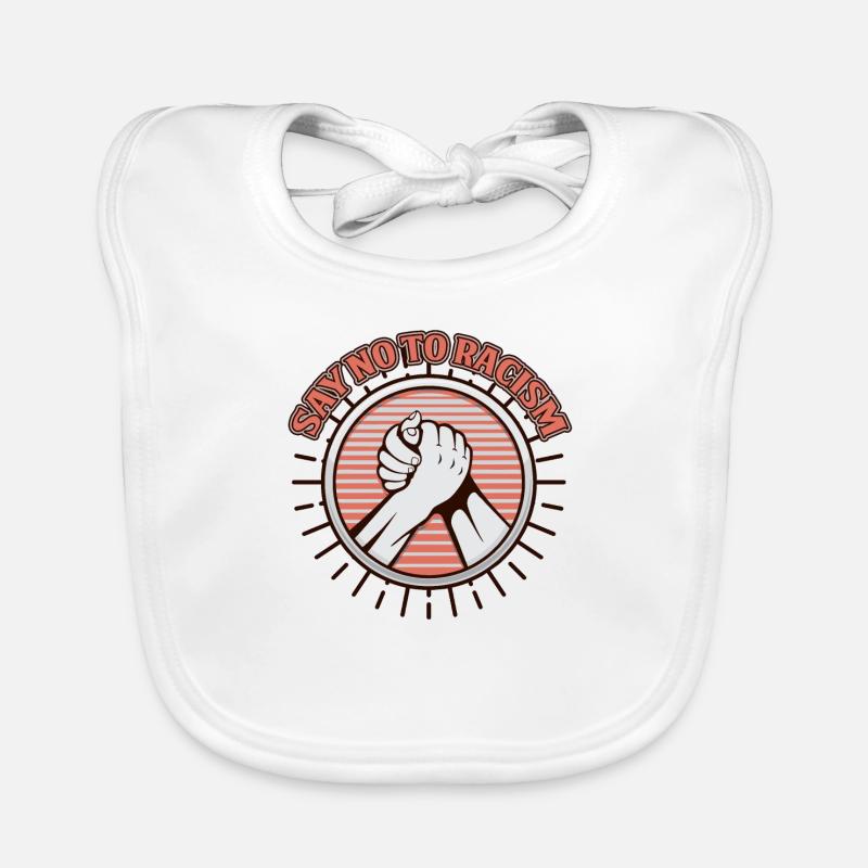 Against racism Organic Baby Bibs