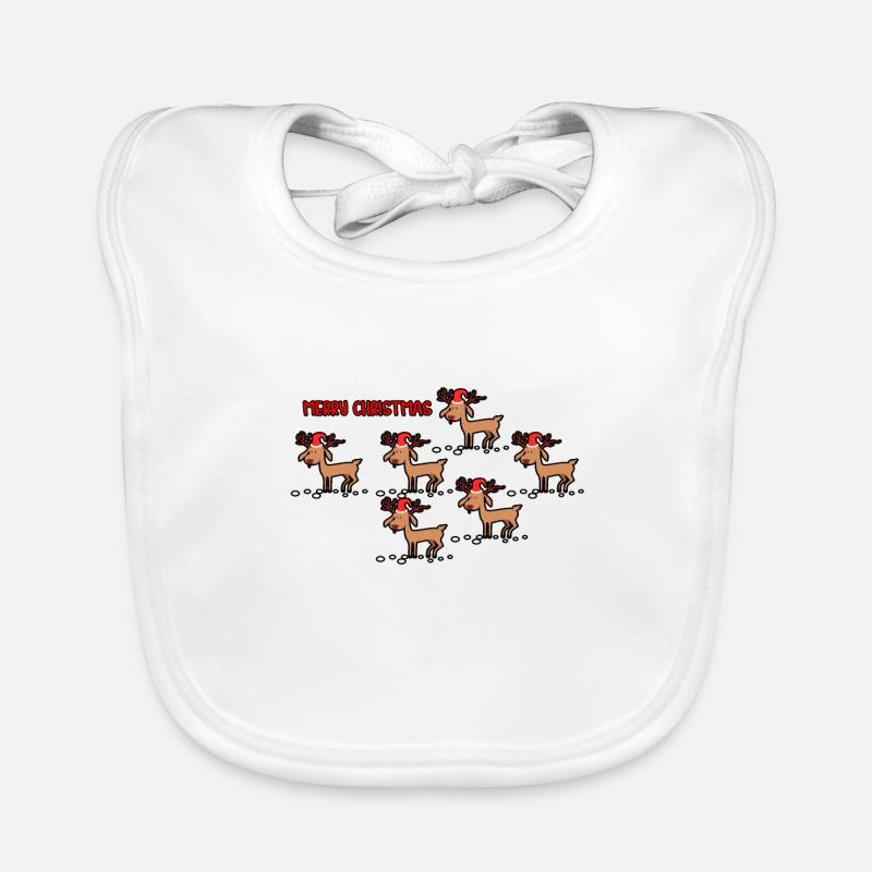 Noël Noël Noël saison des vacances Bavoir bio Bébé