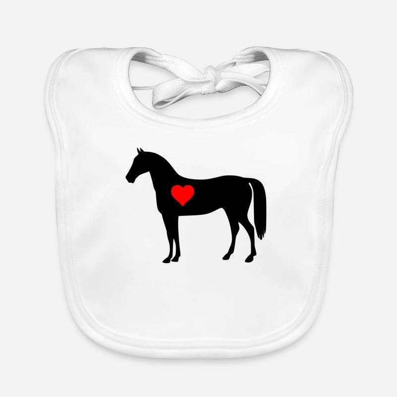 Cheval cheval équitation Bavoir bio Bébé