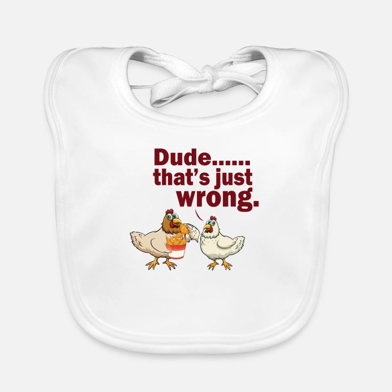 DUDE THAT ́S JUST WRONG Organic Baby Bibs