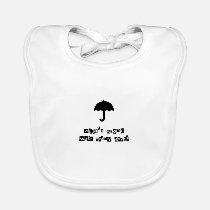 Wen stört schon schlechtes Wetter oder Regen? Baby Bio-Lätzchen