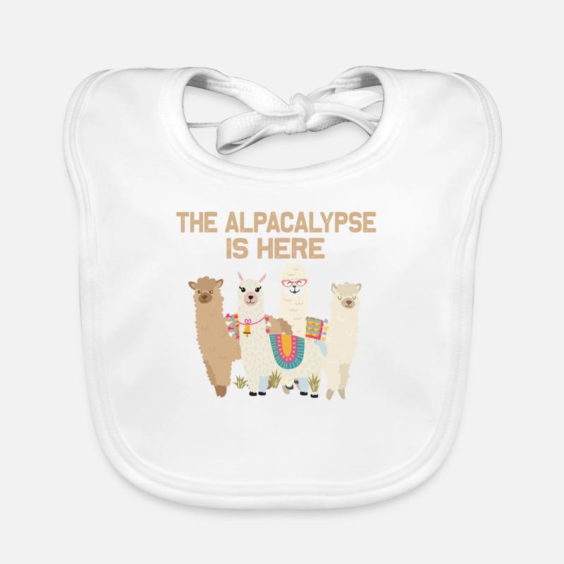 L'APACALYPSE EST ICI - Bavoir bio Bébé - blanc