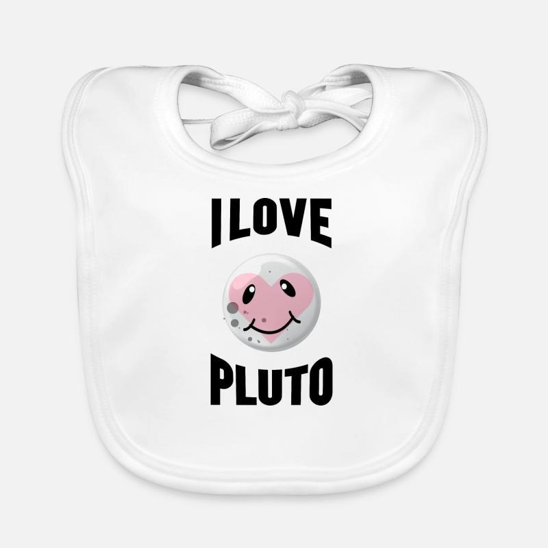 I LOVE PLUTO Organic Baby Bibs