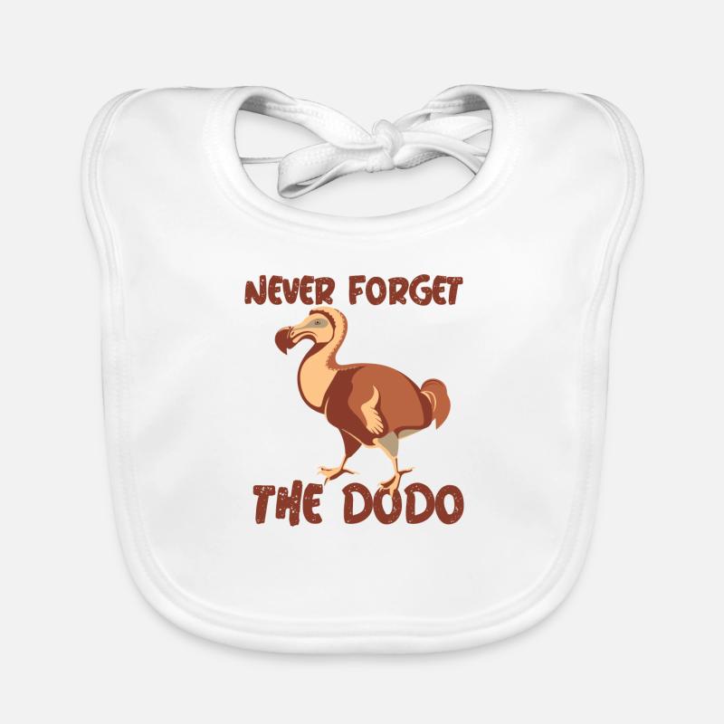 NEVER FORGET THE DODO Baby Bio-Lätzchen