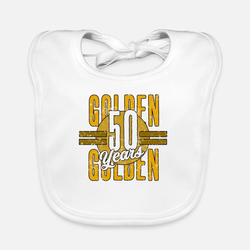50th birthday Organic Baby Bibs