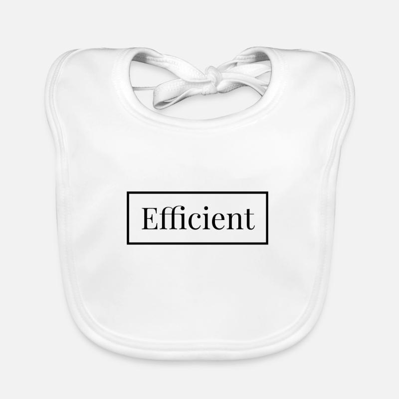 Efficace - anglais Bavoir bio Bébé