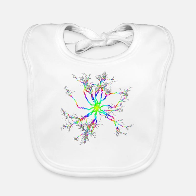 Blitz Gewitter psychedelisch psy Goa trance Baby Bio-Lätzchen