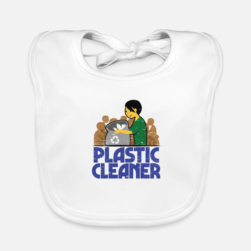 Plastic cleaner plastic garbage environmental protection Organic Baby Bibs