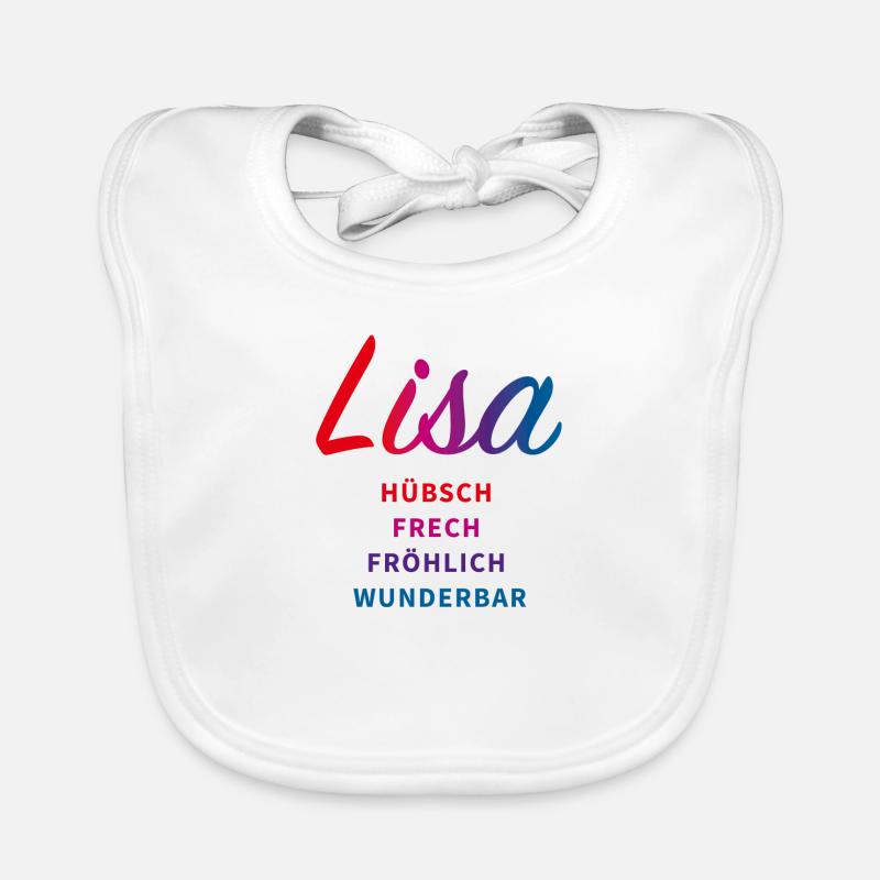 Lisa - Baby Bio-Lätzchen - Weiß