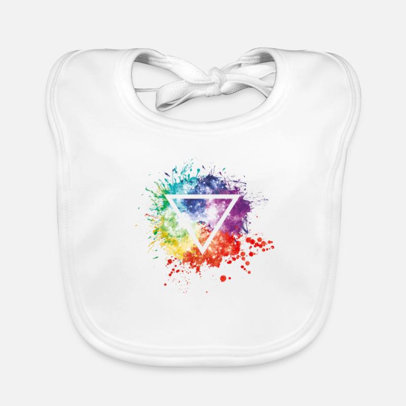 Trinity - Organic Baby Bibs - white