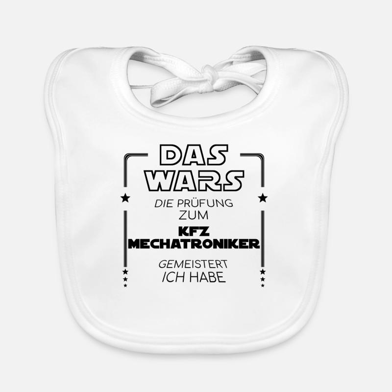 Das Wars Abschluss 2019 KFZ-Mechatroniker Geschenk Baby Bio-Lätzchen