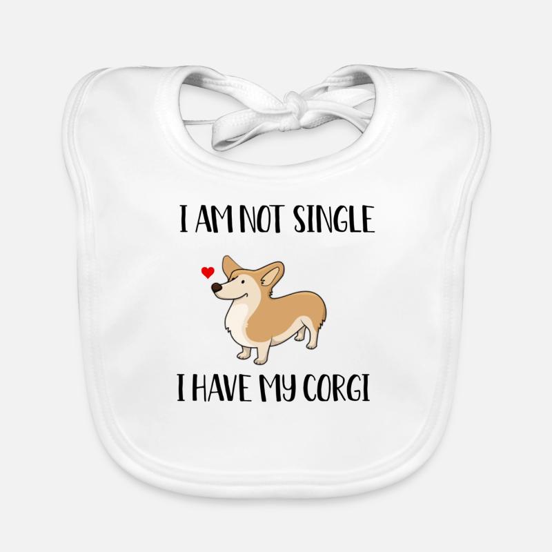 Pas celibataire, j’ai mon Corgi Organic Baby Bibs