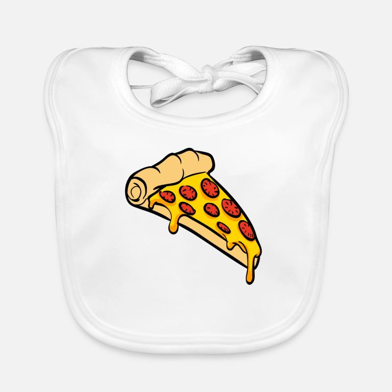 Pizza Slice Geschenk Baby Bio-Lätzchen