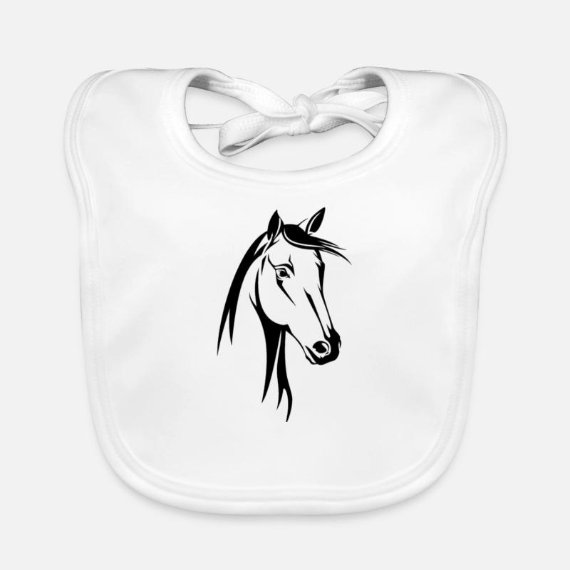 Cheval Bavoir bio Bébé
