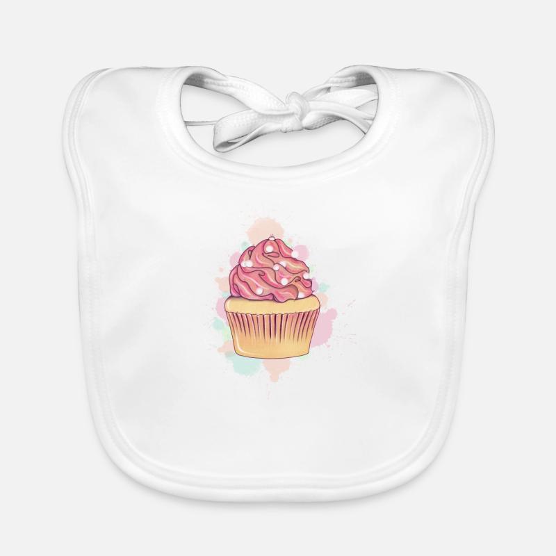 Fluffy Cupcake Organic Baby Bibs