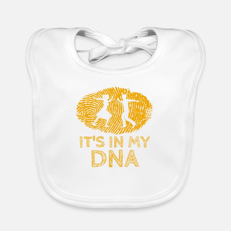 Lindy Hop c'est dans mon ADN Swing Gift Swing - Bavoir bio Bébé - blanc