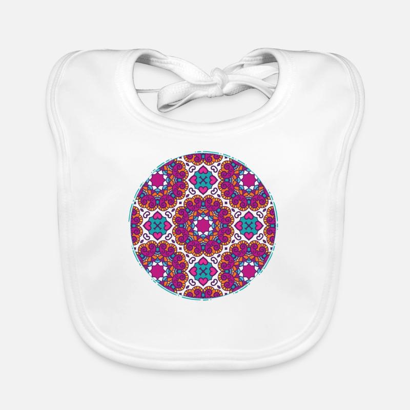 Artistic mandala Organic Baby Bibs