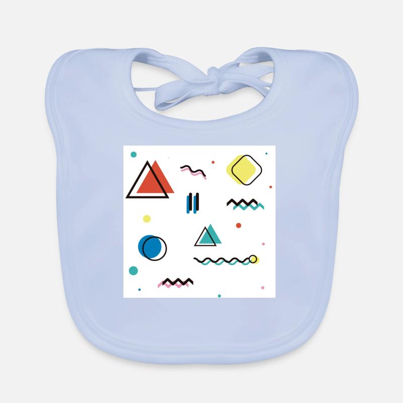 Abstract geometry Organic Baby Bibs