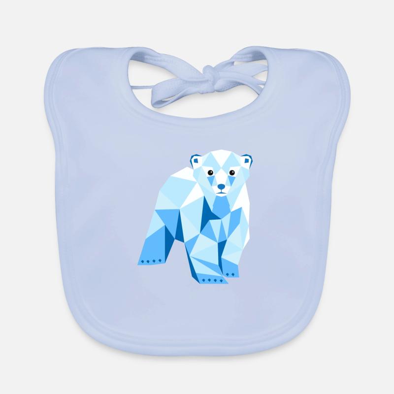 Polar Bear Bavoir bio Bébé