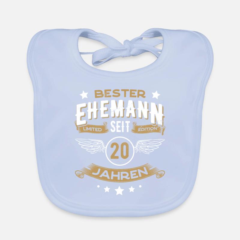Bester Ehemann seit 20 Jahren Geschenk Baby Bio-Lätzchen