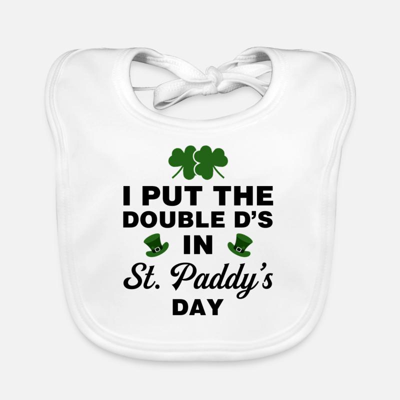 I Put the Double D's in St. Paddy's Day Organic Baby Bibs