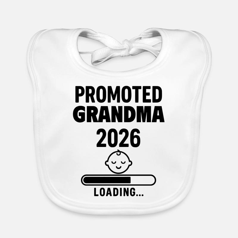 Annonce de grossesse bientôt mamie 2026 Bavoir bio Bébé