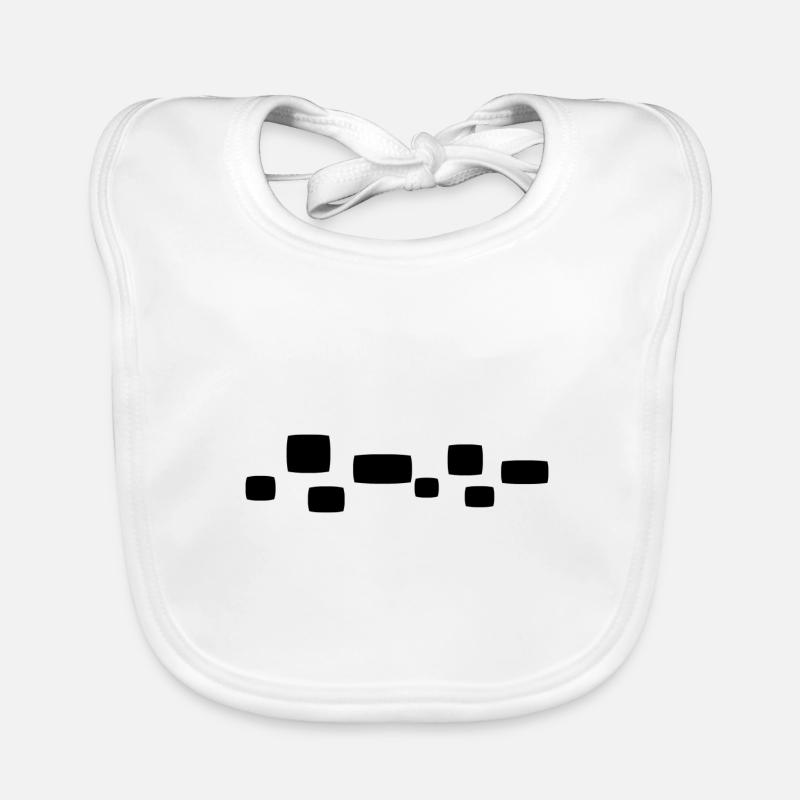 Square Square Shape Pattern Organic Baby Bibs