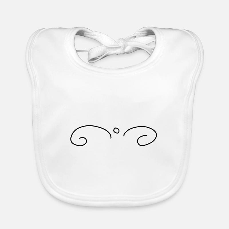 Pattern, Symbol, Strokes, Arc Organic Baby Bibs